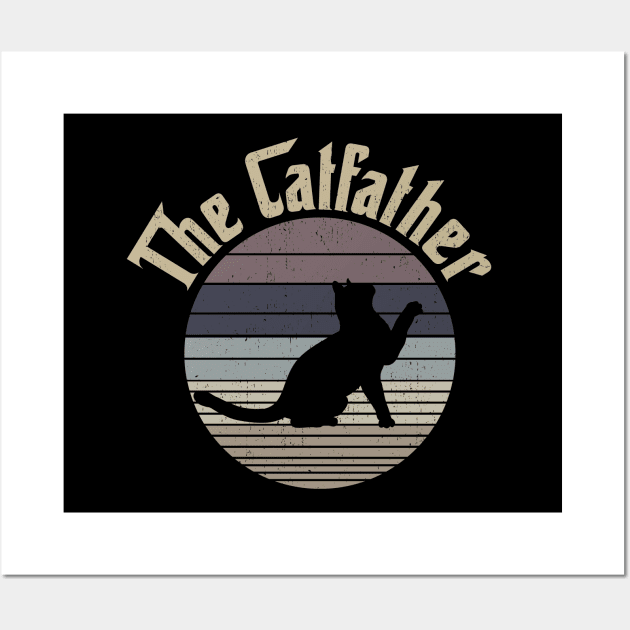 The CatFather Wall Art by Zen Cosmos Official